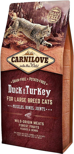 Carnilove Duck & Turkey Large Breed  Dry Cat Food