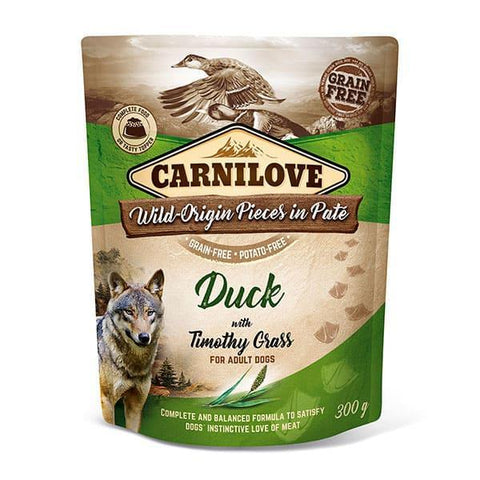 Carnilove Duck with Timothy Grass Wet Dog Food 12 x 300g