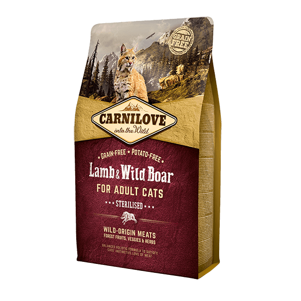 Carnilove Lamb & Wild Boar Dry Cat Food