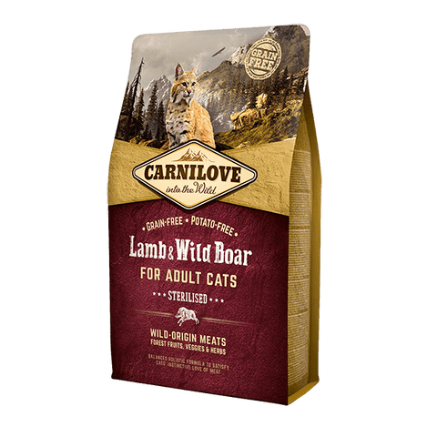 Carnilove Lamb & Wild Boar Dry Cat Food