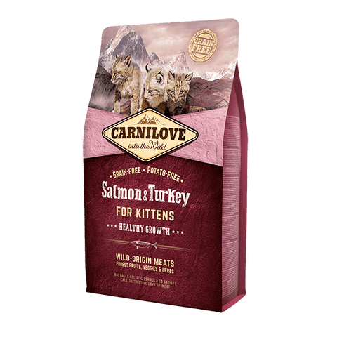 Carnilove Salmon & Turkey Kitten Dry Food 2KG