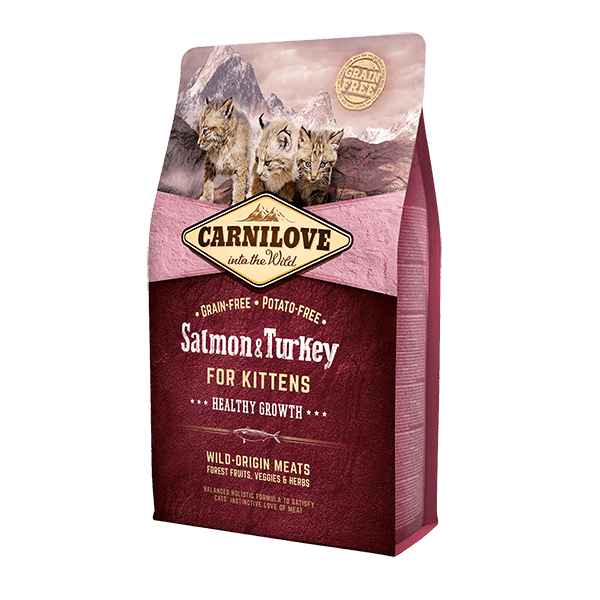 Carnilove Salmon & Turkey Kitten Dry Food 2KG