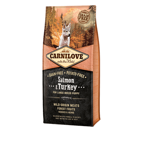 Carnilove Salmon & Turkey Puppy Food for Large Breeds