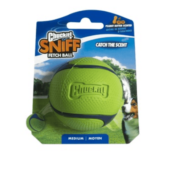 Chuckit! Sniff Fetch Ball Peanut Butter Medium 1pk