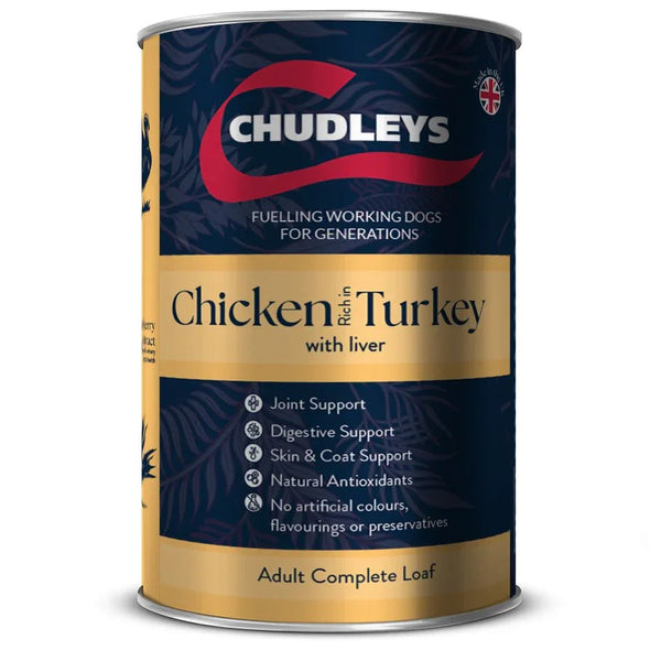 Chudleys Chicken, Turkey & Liver Wet 12x395g