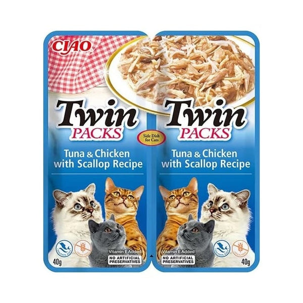 Ciao Twin Packs Tuna & Chicken with Scallop Recipe in Scallop Broth