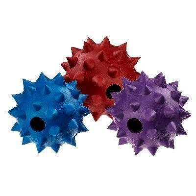 Classic Rubber Spike Ball With Bell 50mm
