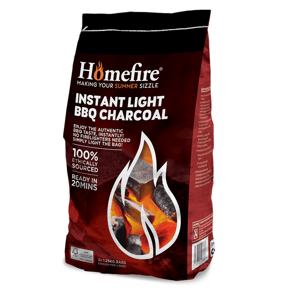 CPL Homefire Instant Light BBQ Charcoal 2 x 1.25kg