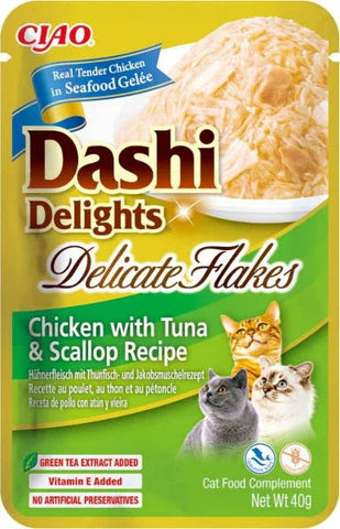 Dashi Delights Delicate Flakes Chicken with Tuna & Scallop Recipe
