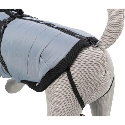 Dog Coat with harness - Pontis Grey