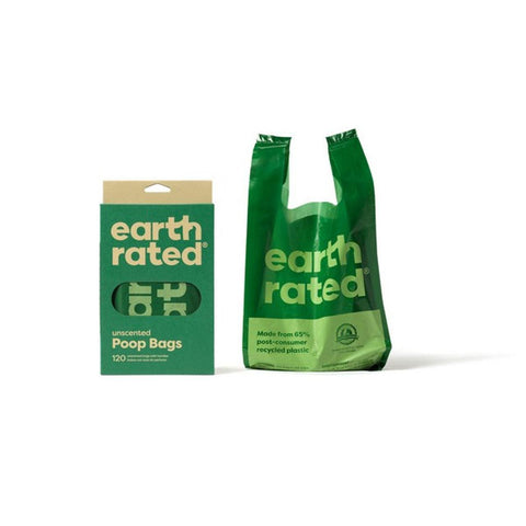 Earth Rated Poop Bags 120 Lavender Scented Tie Handle Bags