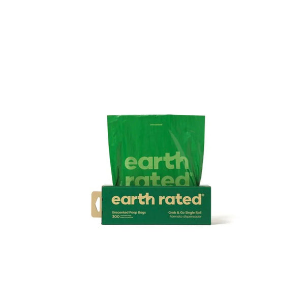 Earth Rated Poop Bags 300 Bags on a Large Single Roll Unscented
