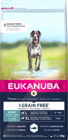 Eukanuba Grain Free - Ocean Fish - Adult Large 12kg