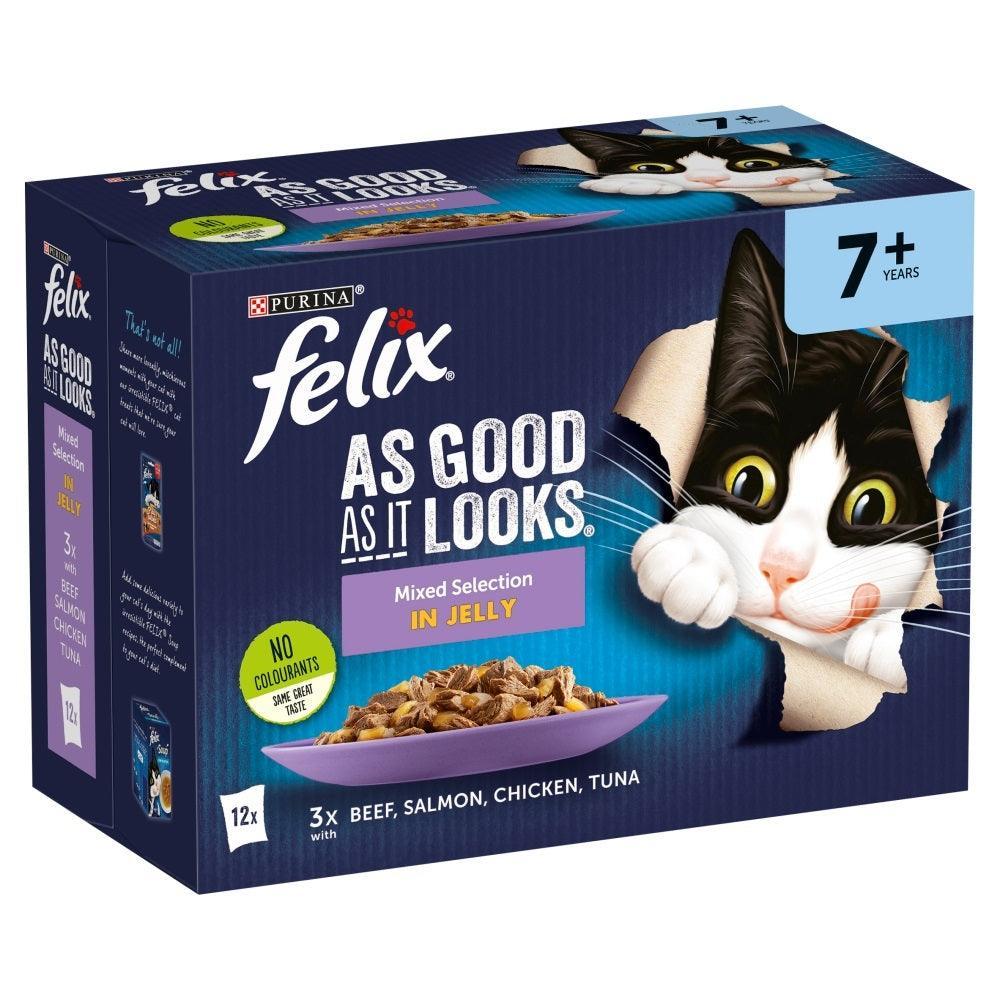 Felix Pouch As Good As It Looks Senior Mixed Selection in Jelly  12 x 100g