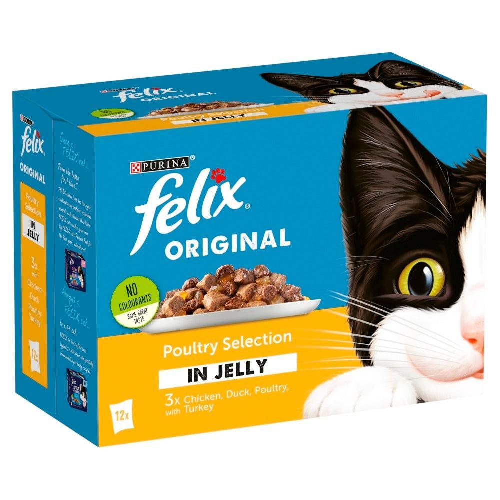 Felix Pouch Poultry Selection in Jelly  12 x 100g