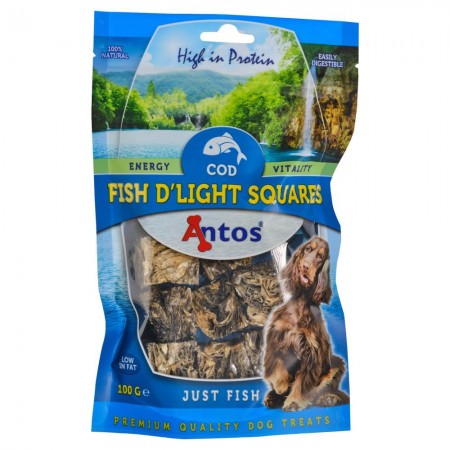 Antos Fish D'Light Squares 100g