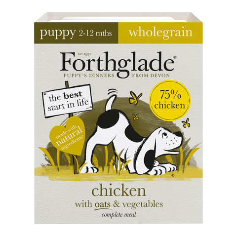 Forthglade Puppy Complete Wholegrain Chicken with Oats & Veg Trays 18 x 395g