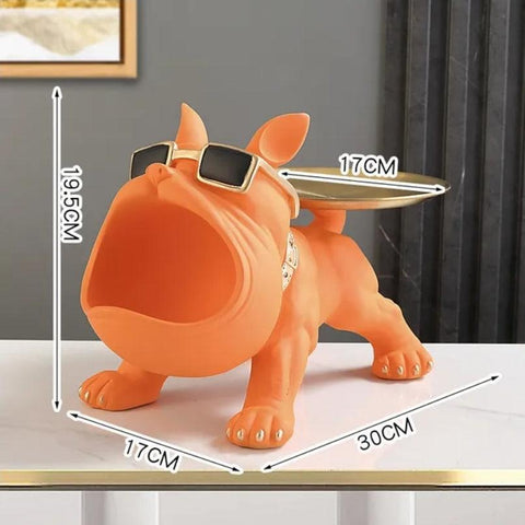 French Bulldog Resin Butler