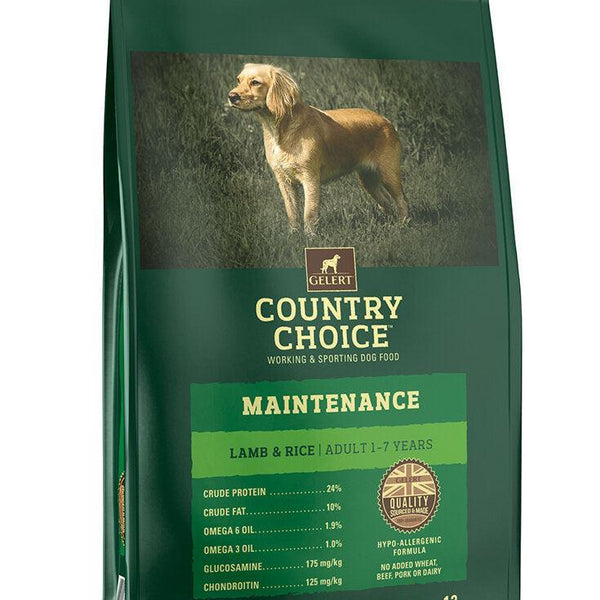 Gelert Country Choice Adult Maintenance Lamb 12kg VAT FREE