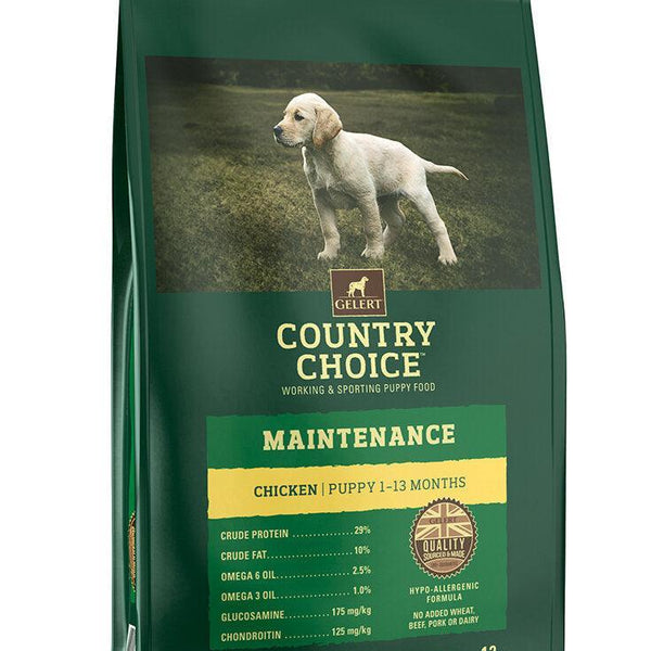 Gelert Country Choice Puppy Maintenance Chicken 12kg VAT FREE