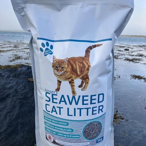 Ginger's Seaweed Cat Litter, Natural Odour Control, Dust free 5kg