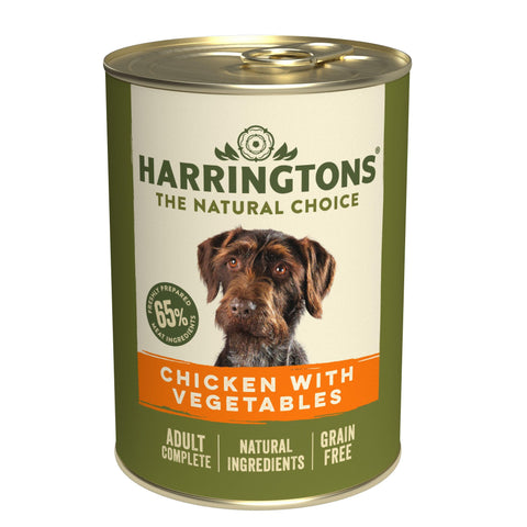 Harringtons Dog Tins Grain Free Chick&Veg 6x400g