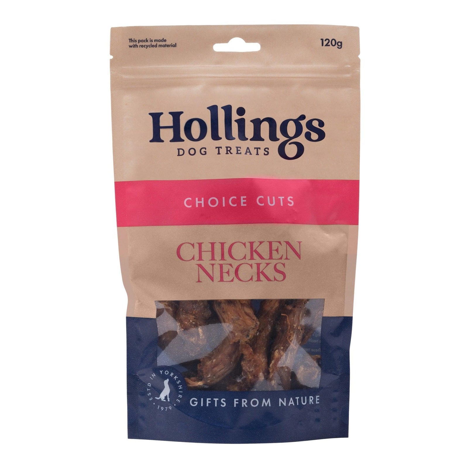 Hollings 100% Nat Chicken Necks 120g
