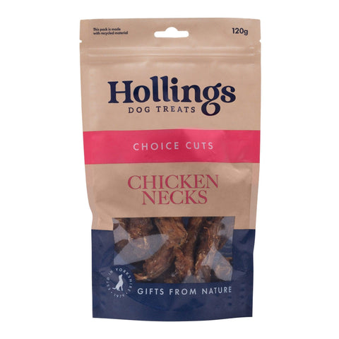 Hollings 100% Nat Chicken Necks 120g