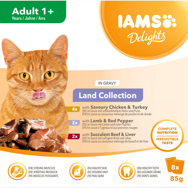 Iams Adult Delight Land Gravy 8x85g