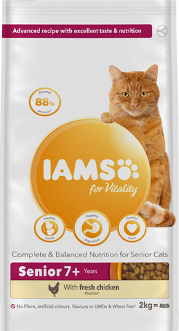 Iams Cat Senior Vitality Chicken 2x2kg