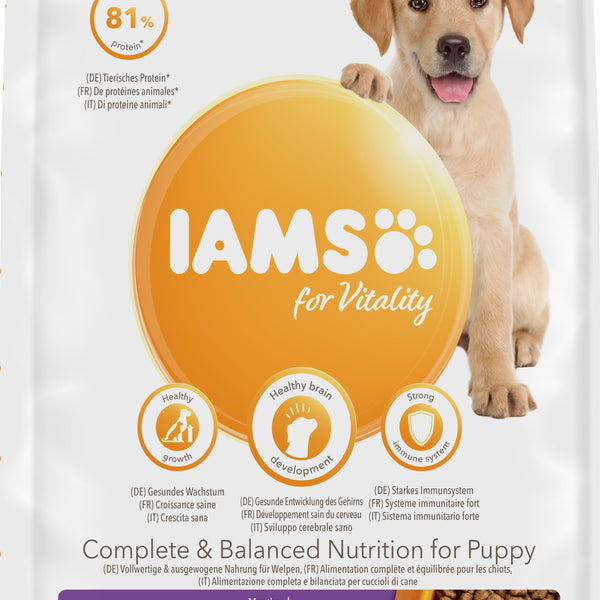 Iams Puppy Vitality Large Chicken