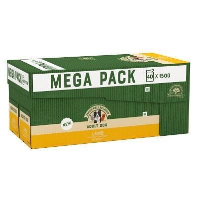 James Wellbeloved Dog Adult Lamb Pchs Mega 40x150g