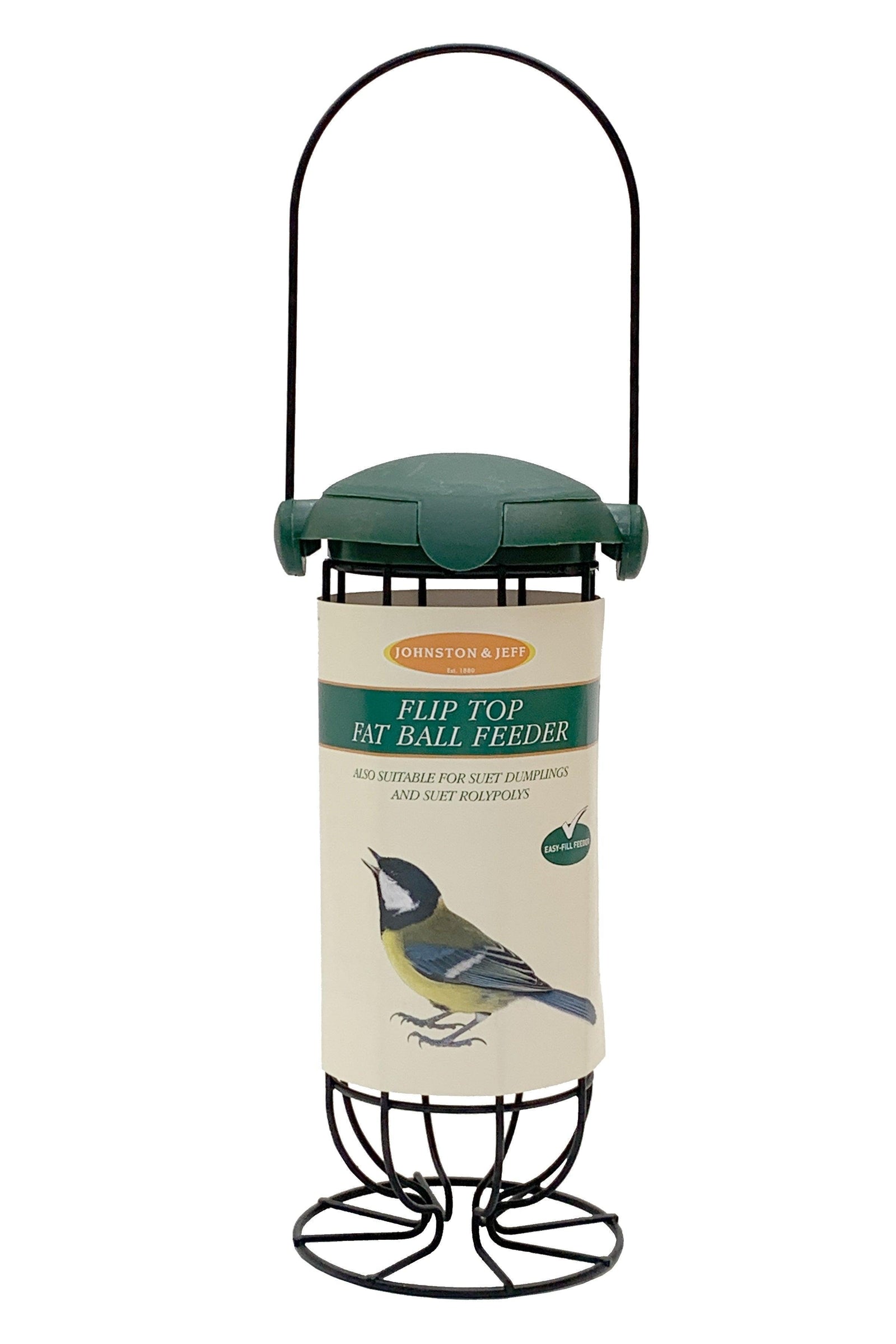 Johnston & Jeff Flip Top Fat Ball Feeder 20cm