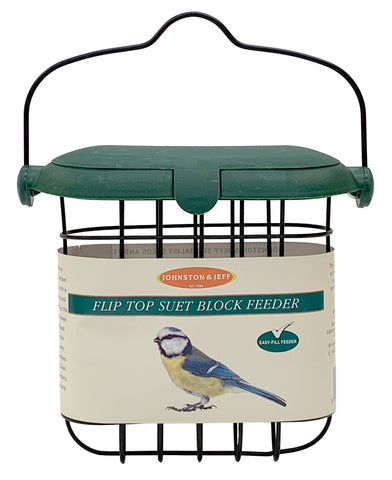 Johnston & Jeff Flip Top Suet Block Feeder 12cm
