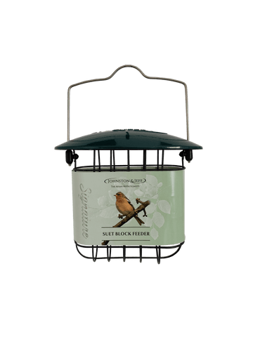 Johnston & Jeff Green Cast Suet Block Feeder 12cm
