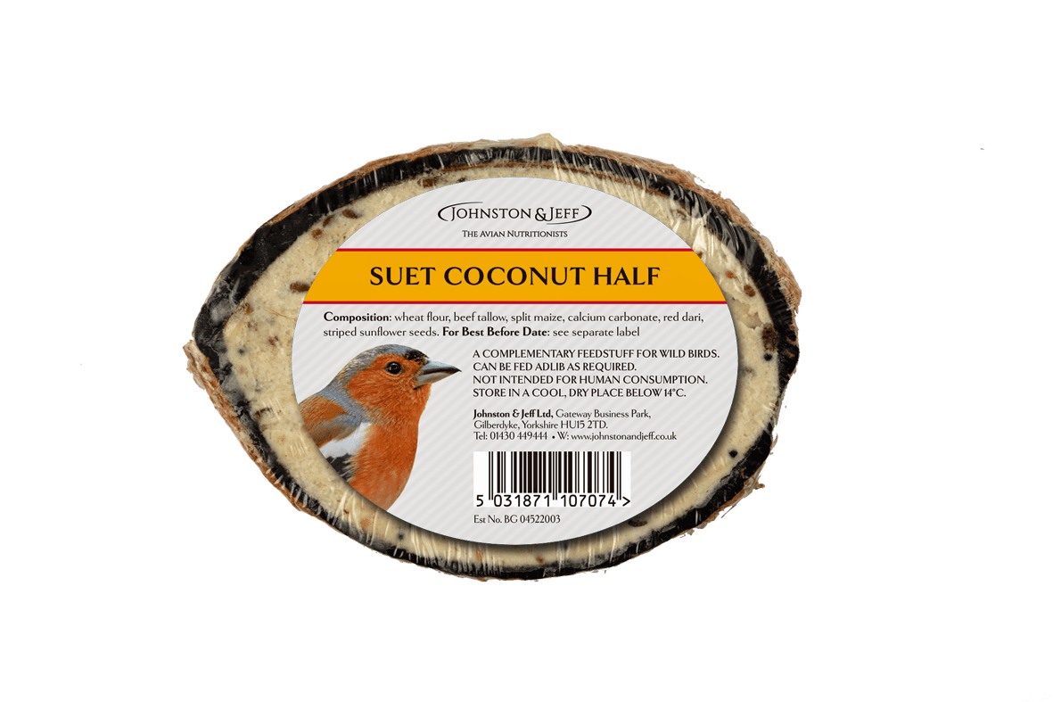 Johnston & Jeff Suet Coconut Half Plain x30