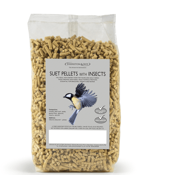 Johnston & Jeff Suet Pellets with Insects 12x1kg
