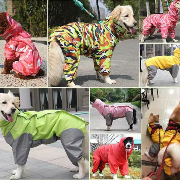 Large Dog Rain Coat - All-In-One
