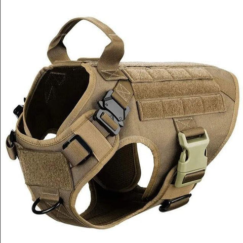 Military Grade Tactical Dog Harness Set