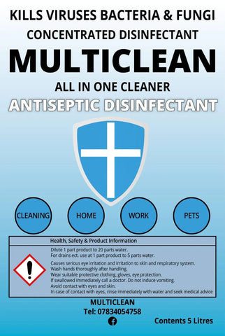 Multiclean Pet Safe Disinfectant & Cleaners 1 Litre