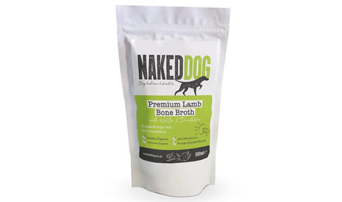 Naked Dog Premium Bone Broth Lamb with Nettle & Dandelion