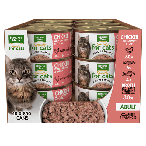 Natures Menu Cat Chick Salmon&Tuna Tins 18x85g