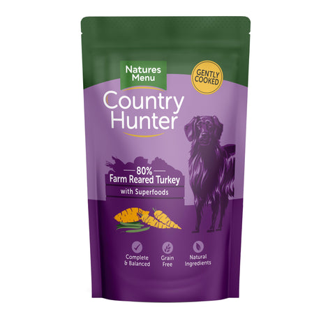 Natures Menu Country Hunter Dog Pouch Turkey 6x150g