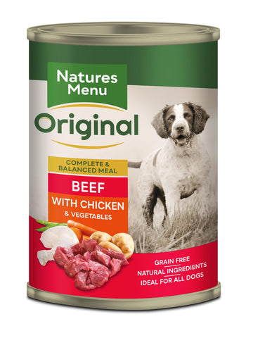 Natures Menu Dog Tins Beef & Chicken 12x400g