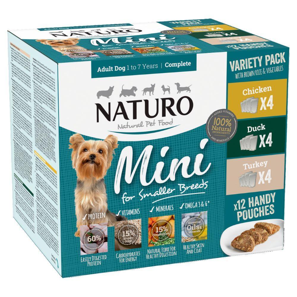 Naturo Adult Mini Dog Pouch Poultry Selection with Rice 150g x 12