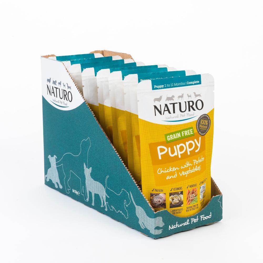 Naturo Puppy Grain Free Chicken with Potato & Veg 8 x 150g