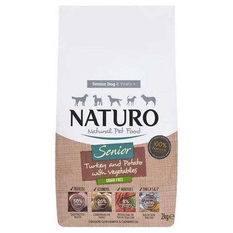 Naturo Senior Grain Free Turkey with Potato & Veg 2kg
