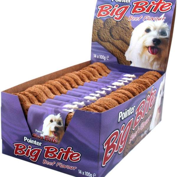 Pointer Big Bites Beef Biscuits 14s