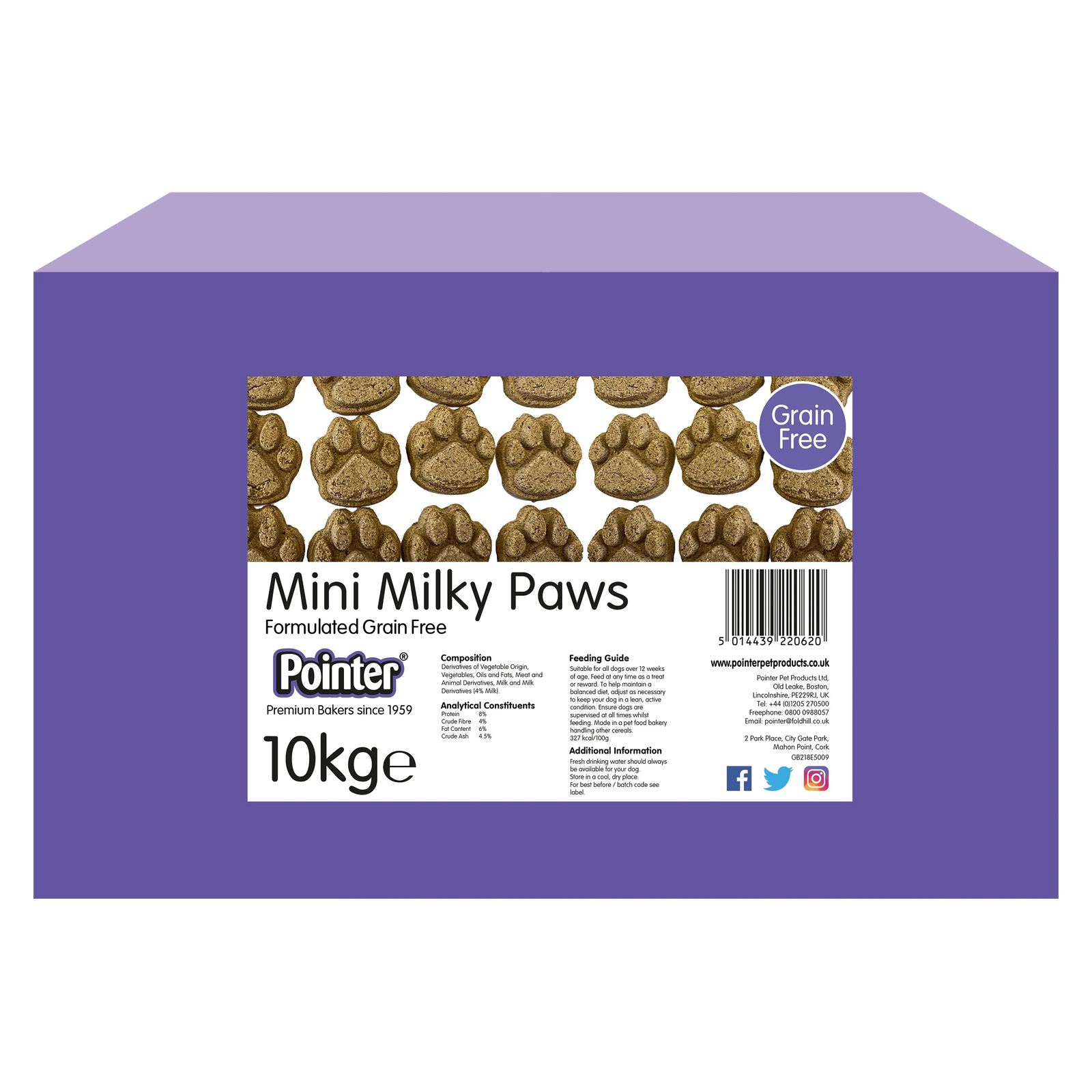Pointer Milky Mini Paws 1kg