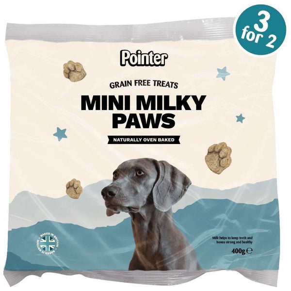 Pointer Mini Milky Paws Grain Free Treats 6x400g